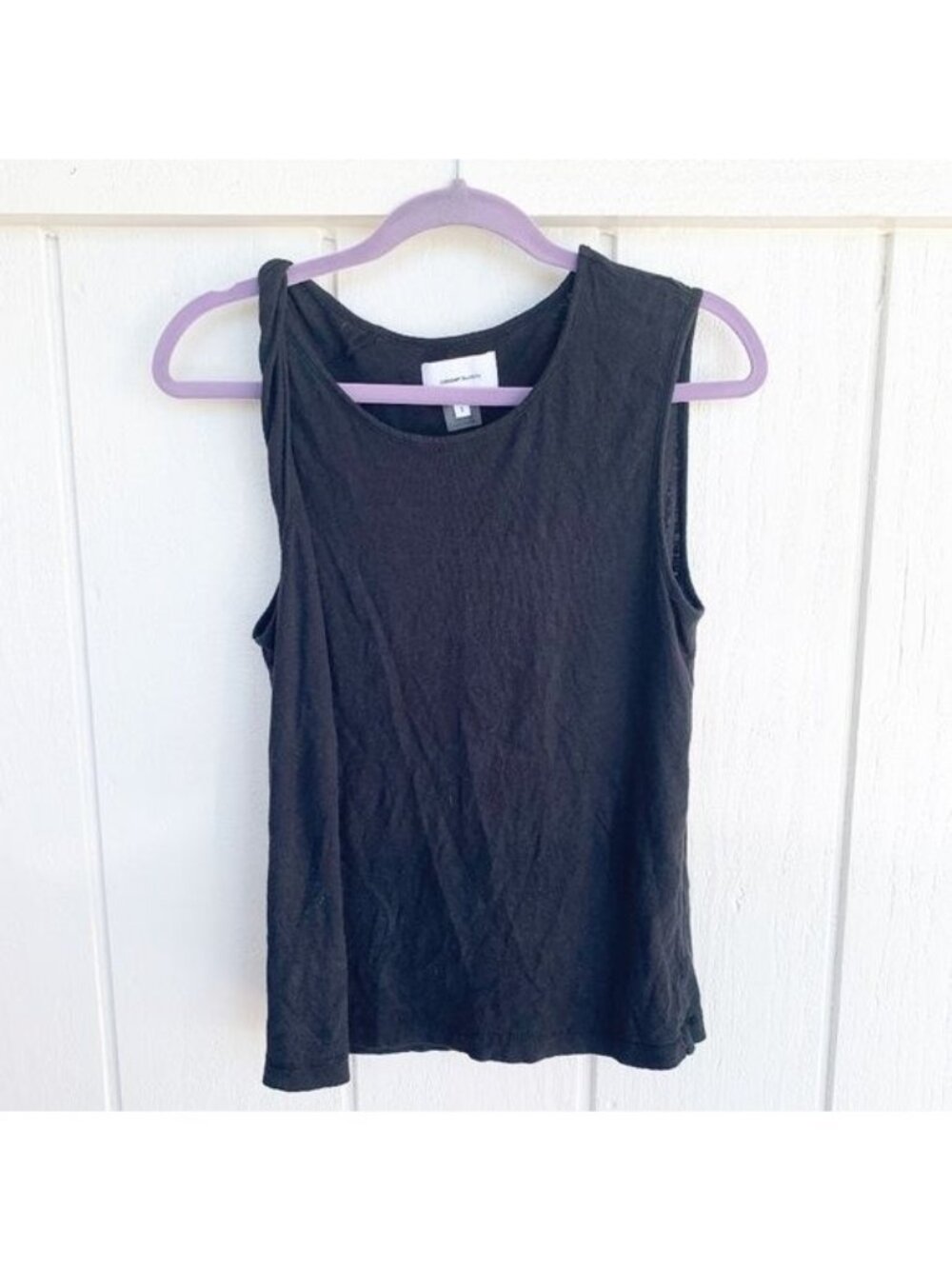 Current Elliott The Tied Up Black Sleeveless Tank Top Women's 1 Small S